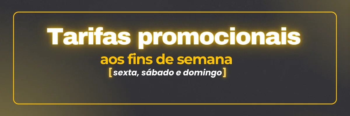 Descontos especiais aos fins de semana